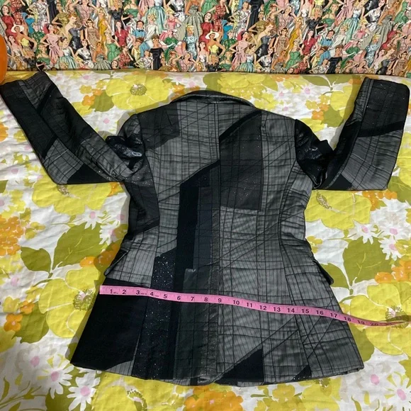 BCBGMAXAZRIA Runway Patchwork Pant Suit Size 2 - Picture 11 of 16